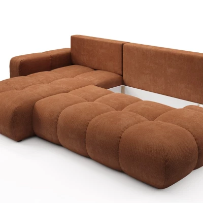 Schlafsofa mit Stauraum TRURO 1 - Ziegelstein, linke Ecke
