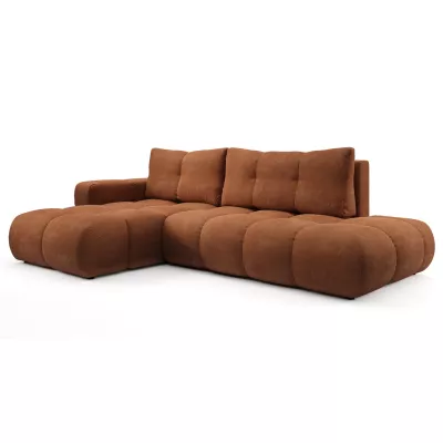 Schlafsofa mit Stauraum TRURO 1 - Ziegelstein, linke Ecke