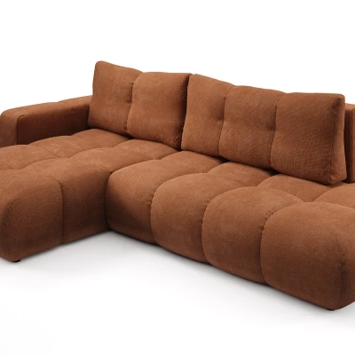 Schlafsofa mit Stauraum TRURO 1 - Ziegelstein, linke Ecke
