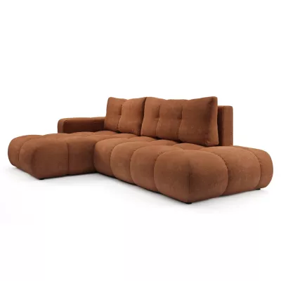 Schlafsofa mit Stauraum TRURO 1 - Ziegelstein, linke Ecke