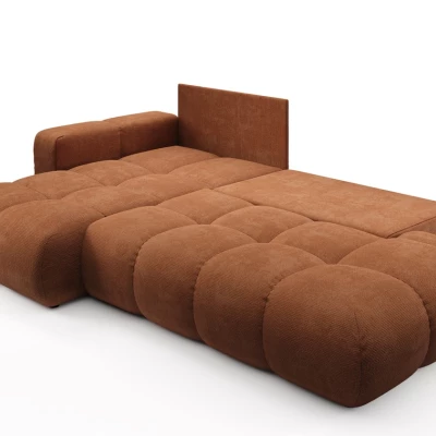 Schlafsofa mit Stauraum TRURO 1 - Ziegelstein, linke Ecke