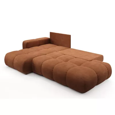 Schlafsofa mit Stauraum TRURO 1 - Ziegelstein, linke Ecke