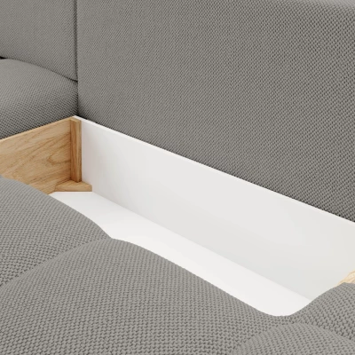 Schlafsofa mit Stauraum TRURO 1 - grau 2, rechte Ecke