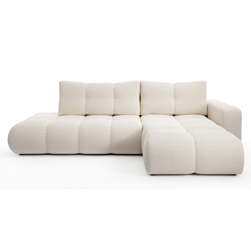 Schlafsofa mit Stauraum TRURO 1 – hellbeige 1, rechte Ecke
