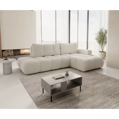 Schlafsofa mit Stauraum TRURO 1 – hellbeige 1, rechte Ecke