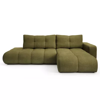 Schlafsofa mit Stauraum TRURO 1 - oliv, rechte Ecke