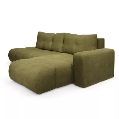 Schlafsofa mit Stauraum TRURO 1 - oliv, rechte Ecke