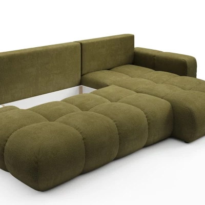 Schlafsofa mit Stauraum TRURO 1 - oliv, rechte Ecke