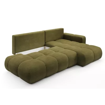 Schlafsofa mit Stauraum TRURO 1 - oliv, rechte Ecke