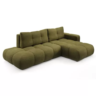 Schlafsofa mit Stauraum TRURO 1 - oliv, rechte Ecke