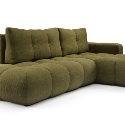 Schlafsofa mit Stauraum TRURO 1 - oliv, rechte Ecke