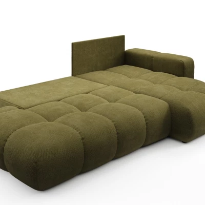 Schlafsofa mit Stauraum TRURO 1 - oliv, rechte Ecke
