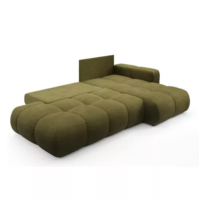 Schlafsofa mit Stauraum TRURO 1 - oliv, rechte Ecke