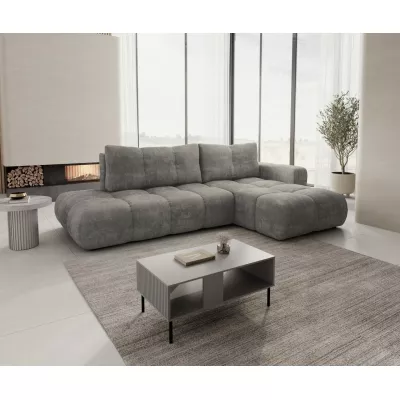 Schlafsofa mit Stauraum TRURO 1 - grau 1, rechte Ecke