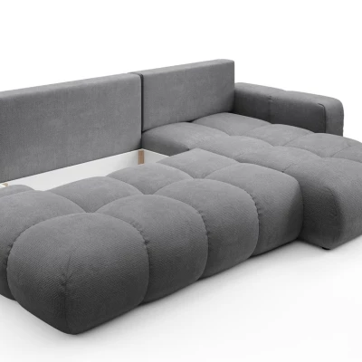Schlafsofa mit Stauraum TRURO 1 - grau 1, rechte Ecke