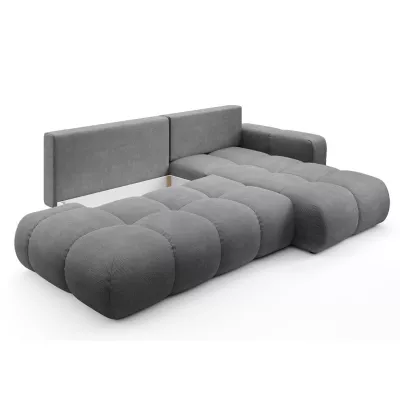 Schlafsofa mit Stauraum TRURO 1 - grau 1, rechte Ecke