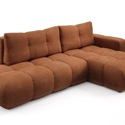Schlafsofa mit Stauraum TRURO 1 - Ziegelstein, rechte Ecke
