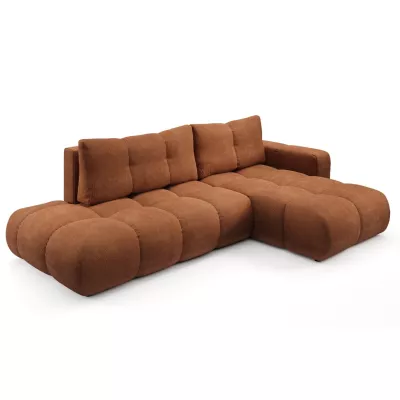 Schlafsofa mit Stauraum TRURO 1 - Ziegelstein, rechte Ecke