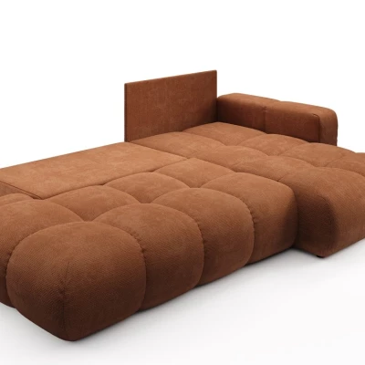 Schlafsofa mit Stauraum TRURO 1 - Ziegelstein, rechte Ecke