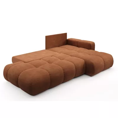 Schlafsofa mit Stauraum TRURO 1 - Ziegelstein, rechte Ecke