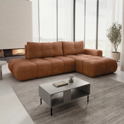 Schlafsofa mit Stauraum TRURO 1 - Ziegelstein, rechte Ecke