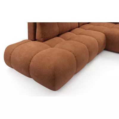 Schlafsofa mit Stauraum TRURO 1 - Ziegelstein, rechte Ecke