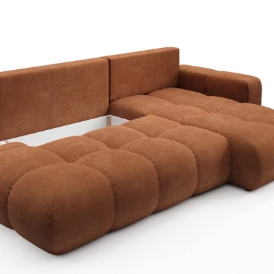 Schlafsofa mit Stauraum TRURO 1 - Ziegelstein, rechte Ecke