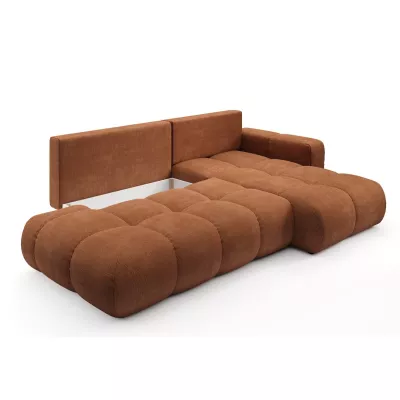 Schlafsofa mit Stauraum TRURO 1 - Ziegelstein, rechte Ecke