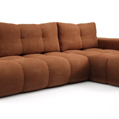Schlafsofa mit Stauraum TRURO 1 - Ziegelstein, rechte Ecke