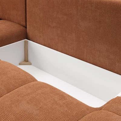 Schlafsofa mit Stauraum TRURO 1 - Ziegelstein, rechte Ecke