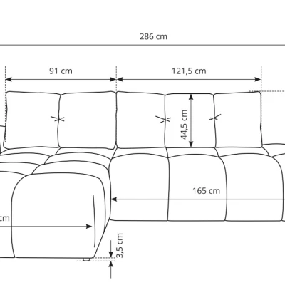 Schlafsofa mit Stauraum TRURO 1 - oliv, linke Ecke