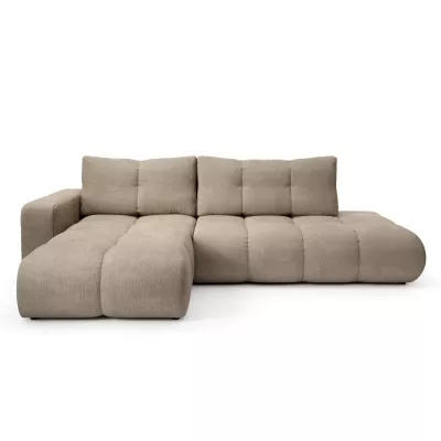 Schlafsofa mit Stauraum TRURO 1 – hellgrau, linke Ecke