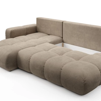 Schlafsofa mit Stauraum TRURO 1 – hellgrau, linke Ecke