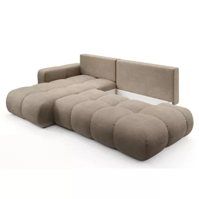 Schlafsofa mit Stauraum TRURO 1 – hellgrau, linke Ecke