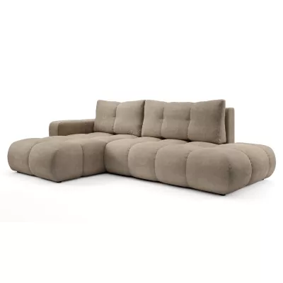 Schlafsofa mit Stauraum TRURO 1 – hellgrau, linke Ecke