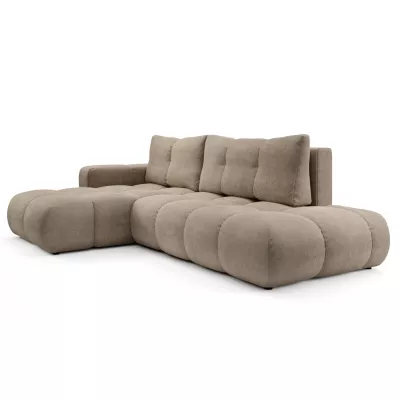 Schlafsofa mit Stauraum TRURO 1 – hellgrau, linke Ecke
