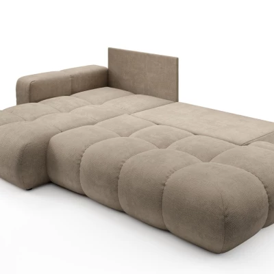 Schlafsofa mit Stauraum TRURO 1 – hellgrau, linke Ecke