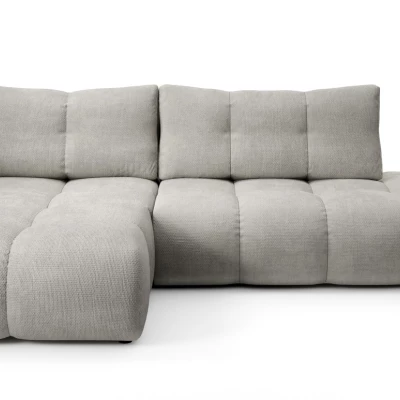 Schlafsofa mit Stauraum TRURO 1 – silber, linke Ecke