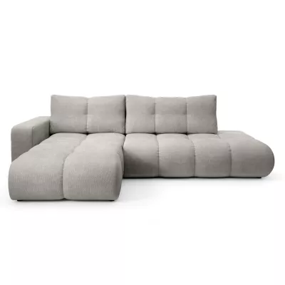 Schlafsofa mit Stauraum TRURO 1 – silber, linke Ecke