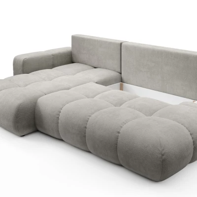 Schlafsofa mit Stauraum TRURO 1 – silber, linke Ecke