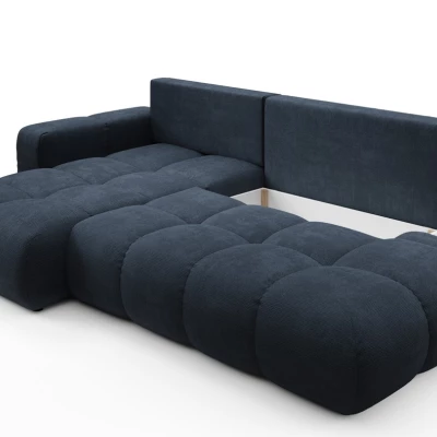 Schlafsofa mit Stauraum TRURO 1 - blau, linke Ecke