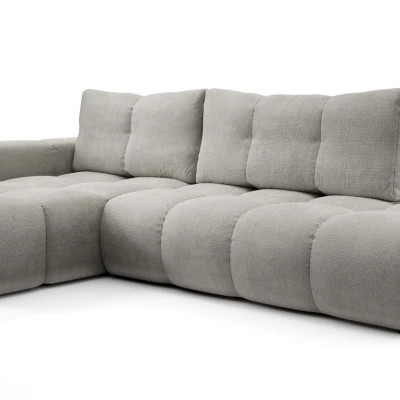 Schlafsofa mit Stauraum TRURO 1 – silber, linke Ecke