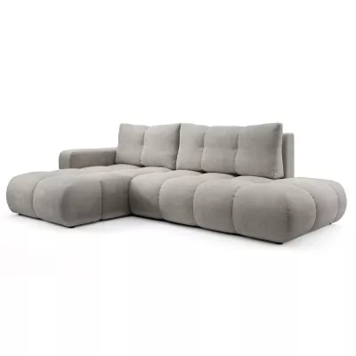 Schlafsofa mit Stauraum TRURO 1 – silber, linke Ecke