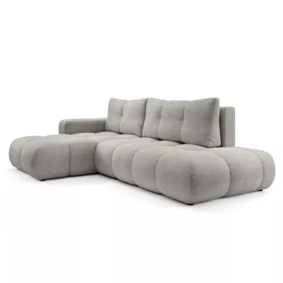 Schlafsofa mit Stauraum TRURO 1 – silber, linke Ecke