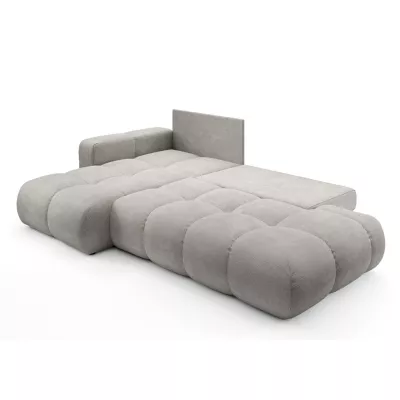 Schlafsofa mit Stauraum TRURO 1 – silber, linke Ecke