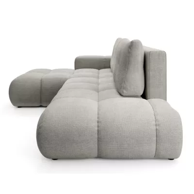 Schlafsofa mit Stauraum TRURO 1 – silber, linke Ecke