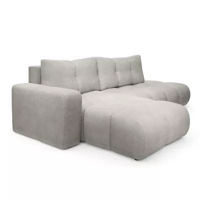 Schlafsofa mit Stauraum TRURO 1 – silber, linke Ecke