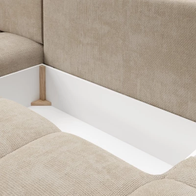 Schlafsofa mit Stauraum TRURO 1 – beige, rechte Ecke