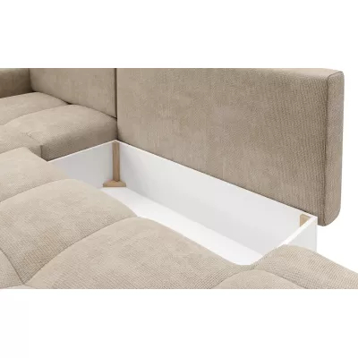 Schlafsofa mit Stauraum TRURO 1 – beige, rechte Ecke