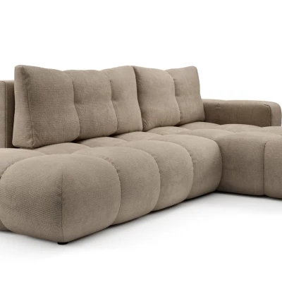 Schlafsofa mit Stauraum TRURO 1 – hellgrau, rechte Ecke
